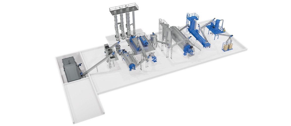To continuous wet rendering processes